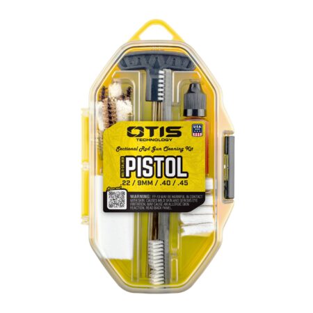 MULTI-CALIBER PISTOL CLEANING KIT WITH BRASS RODS .22, 9MM, .40, .45