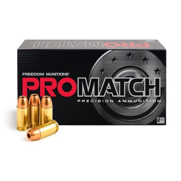 PROMATCH 9mm LUGGER AMMO- 124 Gr HOLLOW POINT (HP), 50 ROUNDS